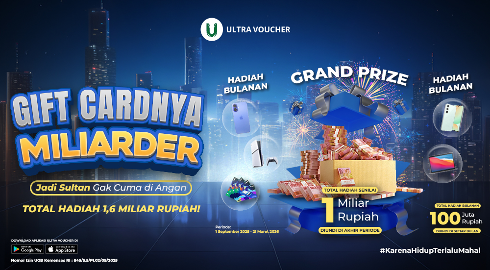 UVGC GIFTCARDNYA MILIARDER (SEP - MAR 2025)