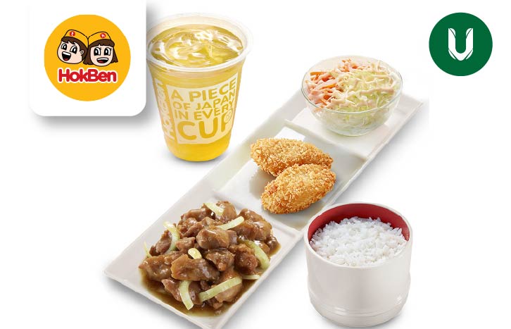 Simple Set Teriyaki 2 + OCHA (Dine in & Take Away) Rp.52.000