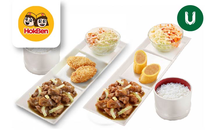ULTRA 6OKIL DEALS - HOKBEN Simple Set Teriyaki 1 + Simple Set Teriyaki 2 (Dine in & Take Away)